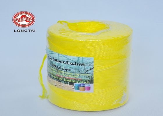 Yellow Red PP Baler Twine With UV Stabilizers / Hay Baling Twine