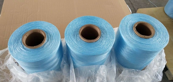 Blue LSHF Flame Retardant PP Filler Yarn , Virgin Polypropylene Filler Yarn For Cable