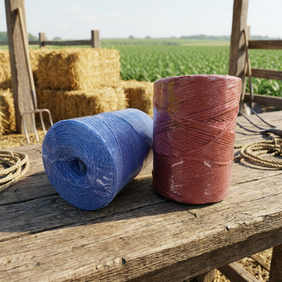 Vòng xoắn gói PP Split Film Twine Nhà kính Nhà máy nông nghiệp Đặt dây hỗ trợ